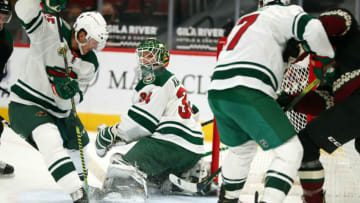 Mdefenseman s during the second period at Gila River Mark J. Rebilas-USA TODAY Sports