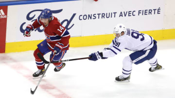 Nick Suzuki #14 of the Montreal Canadiens. (Photo by Andre Ringuette/Freestyle Photo/Getty Images)