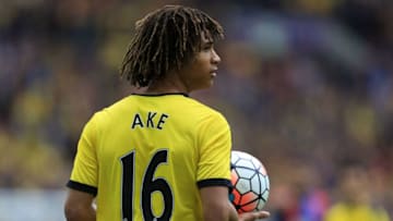 LONDON, ENGLAND - APRIL 24: Nathan Ake of Watford during The Emirates FA Cup semi final match between Watford and Crystal Palace at Wembley Stadium on April 24, 2016 in London, England. (Photo by Catherine Ivill - AMA/Getty Images)