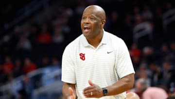 St. John's basketball head coach Mike Anderson (Mandatory Credit: Darren Yamashita-USA TODAY Sports)