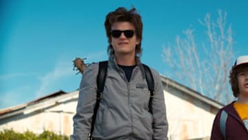 Joe Keery, Gaten Matarazzo in Stranger Things. Image Courtesy Netflix