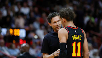 Atlanta Hawks, Quin Snyder, Trae Young. Mandatory Credit: Sam Navarro-USA TODAY Sports