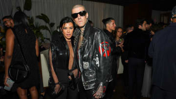 WEST HOLLYWOOD, CALIFORNIA - NOVEMBER 17: Kourtney Kardashian Barker and Travis Barker attend the GQ Men of the Year Party 2022 at The West Hollywood EDITION on November 17, 2022 in West Hollywood, California. (Photo by Presley Ann/Getty Images for GQ)