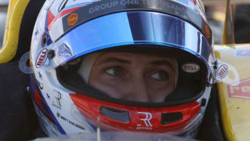 FORT WORTH, TX - JUNE 08: Zach Veach, driver of the #26 Relay Group 1001 Honda, sits in his car during practice for the Verizon IndyCar Series DXC Technology 600 at Texas Motor Speedway on June 8, 2018 in Fort Worth, Texas. (Photo by Chris Graythen/Getty Images)