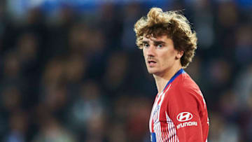 VITORIA-GASTEIZ, SPAIN - MARCH 30: Antoine Griezmann of Atletico Madrid reacts during the La Liga match between Deportivo Alaves and Club Atletico de Madrid at Estadio de Mendizorroza on March 30, 2019 in Vitoria-Gasteiz, Spain. (Photo by Juan Manuel Serrano Arce/Getty Images)