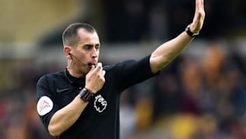 Peter Bankes, Referee for West Ham vs Aston Villa. (Photo by Nathan Stirk/Getty Images)