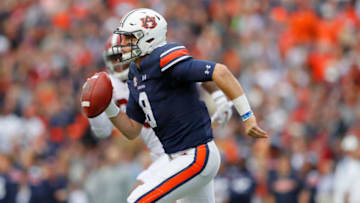 It may not be the deciding factor, but having Jarrett Stidham back at quarterback certainly helps Auburn in its Week 1 game. (Photo by Kevin C. Cox/Getty Images)