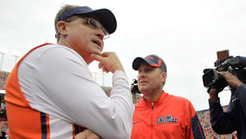 Bryan Harsin was snubbed by Justin Hokanson in a tweet from the On3 reporter shouting out Auburn football head coach Hugh Freeze and Gus Malzahn Mandatory Credit: John Reed-USA TODAY Sports