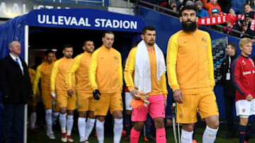 OSLO, NORWAY - MARCH 23: Mile Jedinak of Australia leads the team out prior to the International Friendly match between Norway and Australia at Ullevaal Stadion on March 23, 2018 in Oslo, Norway. (Photo by Michael Regan/Getty Images)