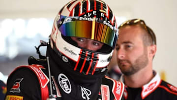 Feb 19, 2016; Daytona Beach, FL, USA; NASCAR Sprint Cup Series driver Austin Dillon (3) during practice for the Daytona 500 at Daytona International Speedway. Mandatory Credit: Mike DiNovo-USA TODAY Sports