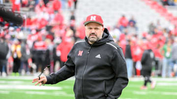 Head coach Matt Rhule of Nebraska Cornhuskers on the field (Photo by Steven Branscombe/Getty Images)