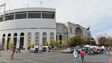 COLUMBUS, OH - NOVEMBER 9: A general view of the outside of Ohio Stadium before a game between the Maryland Terrapins and the Ohio State Buckeyes on November 9, 2019 in Columbus, Ohio. (Photo by Jamie Sabau/Getty Images) *** Local Caption ***