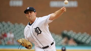 DETROIT, MI - JULY 05: Matthew Boyd #48 of the Detroit Tigers throws a first inning pitch while playing the Texas Rangers at Comerica Park on July 5, 2018 in Detroit, Michigan. (Photo by Gregory Shamus/Getty Images)