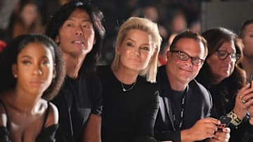 NEW YORK, NY - SEPTEMBER 07: Stephen Gan, Yolanda Hadid and Ivan Bart attend Desigual fashion show during New York Fashion Week: The Shows at Gallery 1, Skylight Clarkson Sq on September 7, 2017 in New York City. (Photo by Dia Dipasupil/Getty Images)