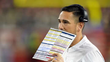 SANTA CLARA, CALIFORNIA - NOVEMBER 24: Head coach Matt LaFleur of the Green Bay Packers watches from the sidelines during the game against the San Francisco 49ers at Levi's Stadium on November 24, 2019 in Santa Clara, California. (Photo by Thearon W. Henderson/Getty Images)