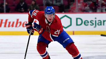 Sep 27, 2021; Montreal, Quebec, CAN; Montreal Canadiens Christian Dvorak. Mandatory Credit: Eric Bolte-USA TODAY Sports