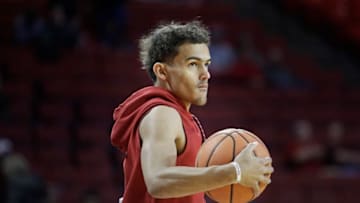 NORMAN, OK - FEBRUARY 05: Trae Young (Photo by Brett Deering/Getty Images)