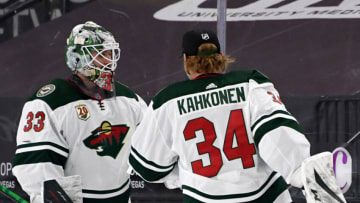 Cam Talbot and Kaapo Kahkonen have been a solid one-two punch for the Minnesota Wild in net this season. But who should be the No. 1 goalie? (Ethan Miller/Getty Images)