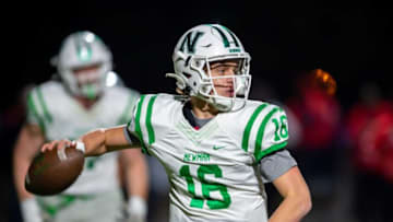 Auburn footballQuarterback Arch Manning 16 throws a pass as Newman takes on Lafayette Christian Academy in the LHSAA Div III semi finals. Wednesday, Nov. 24, 2021.Arch Manning Lca Vs Newman Football 5185