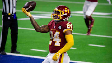Washington Football Team rookie running back Antonio Gibson (Photo by Jerome Miron-USA TODAY Sports)