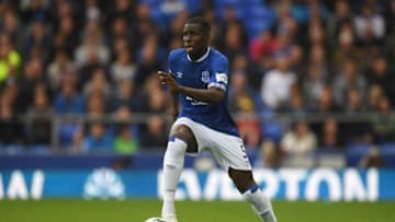 LIVERPOOL, ENGLAND - SEPTEMBER 16: Everton player Kurt Zouma in action during the Premier League match between Everton FC and West Ham United at Goodison Park on September 16, 2018 in Liverpool, United Kingdom. (Photo by Stu Forster/Getty Images)