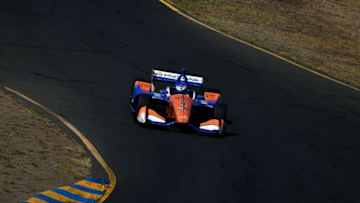 SONOMA, CA - SEPTEMBER 14: Scott Dixon, driver of the #9 Honda Chip Ganassi Racing Honda (Photo by Jonathan Moore/Getty Images)