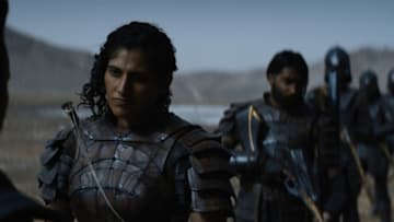 Kubbra Sait in “Foundation,” now streaming on Apple TV+.