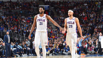 Joel Embiid & Ben Simmons | Philadelphia 76ers (Photo by Jesse D. Garrabrant/NBAE via Getty Images)