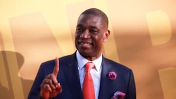 NEW YORK, NY - JUNE 26: Former NBA player Dikembe Mutombo attends the 2017 NBA Awards at Basketball City - Pier 36 - South Street on June 26, 2017 in New York City. (Photo by Gonzalo Marroquin/Patrick McMullan via Getty Images)
