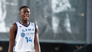 BERLIN, GERMANY - MAY 14: Sekou Doumbouya, #14 of U18 Insep Paris. (Photo by Patrick Albertini/EB via Getty Images)