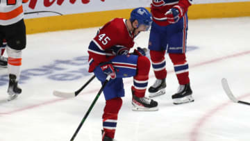 Dec 16, 2021; Montreal, Quebec, CAN; Montreal Canadiens center Laurent Dauphin. Mandatory Credit: Jean-Yves Ahern-USA TODAY Sports