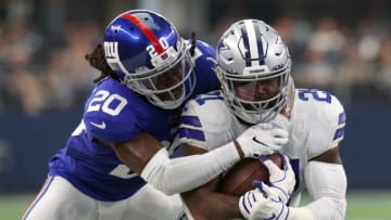 Ezekiel Elliott #21 of the Dallas Cowboys. (Photo by Richard Rodriguez/Getty Images)