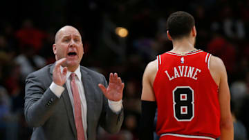 Zach LaVine, Jim Boylen, Chicago Bulls (Photo by Nuccio DiNuzzo/Getty Images)