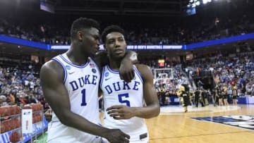 Zion Williamson RJ Barrett Memphis Grizzlies NBA Draft Prospects (Photo by Grant Halverson/NCAA Photos via Getty Images)