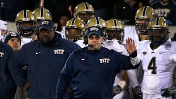 Pittsburgh Panthers head coach Pat Narduzzi. (Photo by Rob Carr/Getty Images)