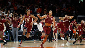 NoleGameday's Austin Veazey predicts that Auburn basketball will land Florida State transfer Matthew Cleveland via the transfer portal Mandatory Credit: Rhona Wise-USA TODAY Sports