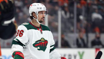 Mats Zuccarello and fellow Minnesota Wild forward Rem Pitlick have been placed in the NHL's COVID-19 protocol ahead of matchup with Seattle. (Photo by Ronald Martinez/Getty Images)