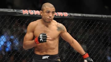 December 12, 2015; Las Vegas, NV, USA; Jose Aldo before fighting against Conor McGregor during UFC 194 at MGM Grand Garden Arena. Mandatory Credit: Gary A. Vasquez-USA TODAY Sports