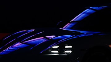 FRANKFURT AM MAIN, GERMANY - SEPTEMBER 10: The new Porsche Taycan is presented at the Porsche press conference at the IAA Frankfurt Motor Show on September 10, 2019 in Frankfurt am Main, Germany. (Photo by Sascha Schuermann/Getty Images)