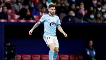 Javi Galan during the match between Atletico Madrid v Celta de Vigo at the Estadio Wanda Metropolitano on February 26, 2022 in Madrid Spain (Photo by David S. Bustamante/Soccrates/Getty Images)