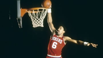 Julius Erving | Philadelphia 76ers (Photo by Focus on Sport/Getty Images)