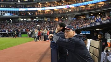 Oct 25, 2016; Cleveland, OH, USA; Cleveland Indians manager Terry Francona before game one of the 2016 World Series against the Chicago Cubs at Progressive Field. Mandatory Credit: Ken Blaze-USA TODAY Sports