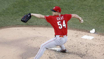 NEW YORK, NEW YORK - JULY 30: Sonny Gray #54 of the Cincinnati Reds in action against the New York Mets at Citi Field on July 30, 2021 in New York City. The Reds defeated the Mets 6-2. (Photo by Jim McIsaac/Getty Images)