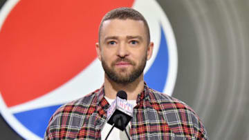 MINNEAPOLIS, MN - FEBRUARY 01: Recording artist Justin Timberlake speaks onstage at the Pepsi Super Bowl LII Halftime Show Press Conference at Hilton Minneapolis on February 1, 2018 in Minneapolis, Minnesota. (Photo by Jeff Kravitz/FilmMagic)