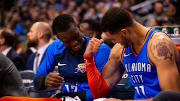 OKC Thunder, Abdel Nader, Dennis Schroder (Photo by Zach Beeker/NBAE via Getty Images)