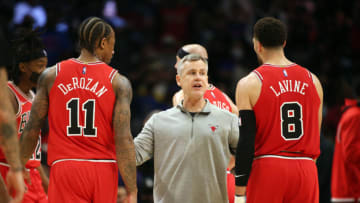 Zach LaVine, DeMar DeRozan, Chicago Bulls Mandatory Credit: Kiyoshi Mio-USA TODAY Sports