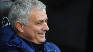 SOUTHAMPTON, ENGLAND - JANUARY 25: Jose Mourinho, Manager of Tottenham Hotspur looks on prior to the FA Cup Fourth Round match between Southampton FC and Tottenham Hotspur at St. Mary's Stadium on January 25, 2020 in Southampton, England. (Photo by Mike Hewitt/Getty Images)