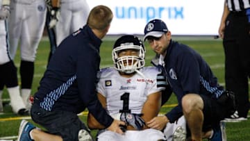 Anthony Coombs #1 of the Toronto Argonauts. (Photo by Richard Wolowicz/Getty Images)