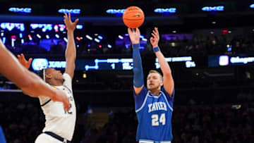 Jack Nunge #24 of the Xavier Musketeers (Photo by Porter Binks/Getty Images).