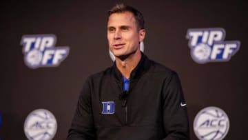 Duke basketball head coach Jon Scheyer (Jim Dedmon-USA TODAY Sports)